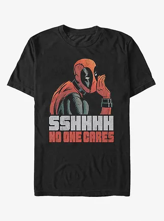 Marvel Deadpool No One Cares T-Shirt