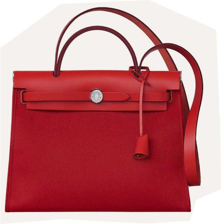 red Hermès bag