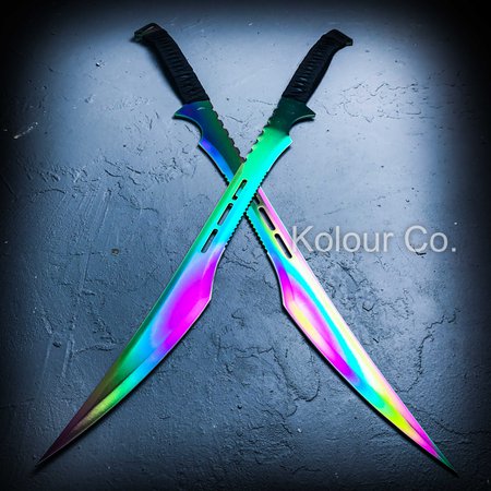 rainbow twin swords - Google Search