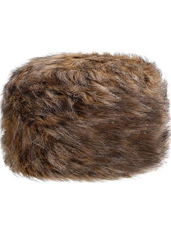 Amazon.com: Sumind Faux Fur Hat Winter Russian Style Hat Cossack Cap for Winter Women Girls Favor (Yellow-Brown): Clothing
