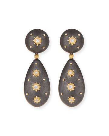 Buccellati 18k Macri Diamond Drop Earrings | Neiman Marcus