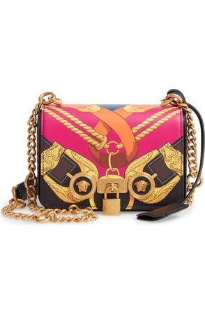Versace Mini Icon Leather Shoulder Bag | Nordstrom