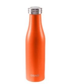 orange water bottle