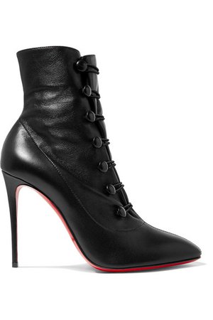 Christian Louboutin | French Tutu 100 leather ankle boots | NET-A-PORTER.COM