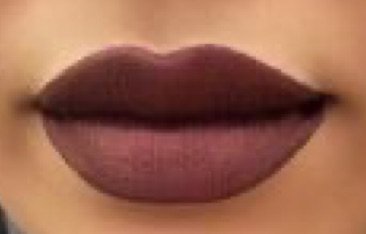 Brown lip makeup