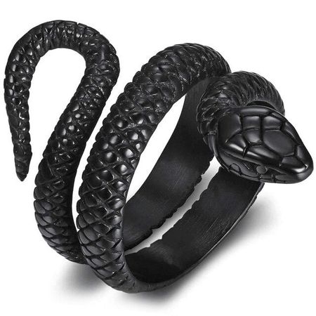 Punk Goth Snake Wrap Ring | Lucid Fantasy – Lucid Fantasy