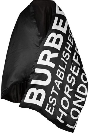 Burberry | Padded printed silk-satin cape | NET-A-PORTER.COM