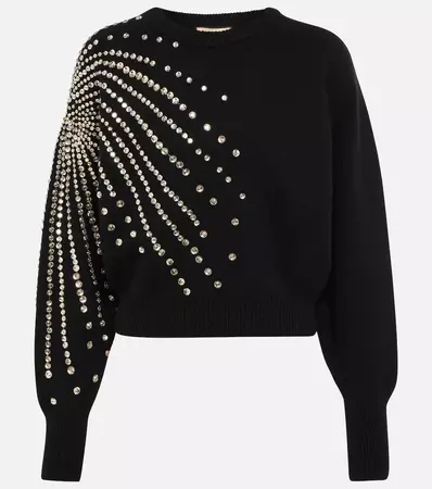 Gucci - Sequined wool and cashmere sweater | Mytheresa