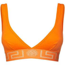 orange versace bra