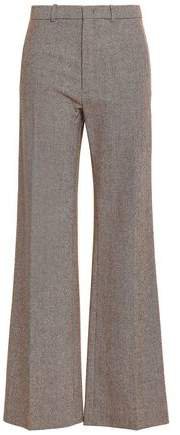 Herringbone Wool-blend Wide-leg Pants