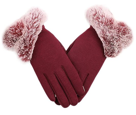 womens red gloves - Google Search