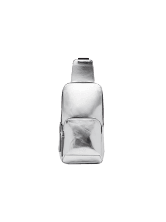 1017 ALYX 9SM Silver-Toned Metallic Cross Body Backpack