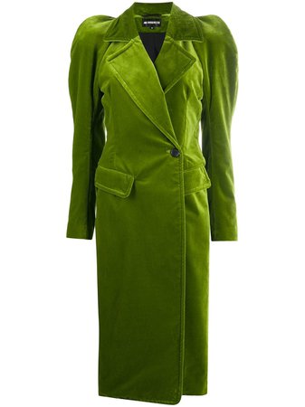 Shop green Ann Demeulemeester puff-sleeve tailored coat with Express Delivery - Farfetch