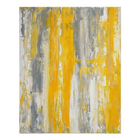yellow grey wall art painting