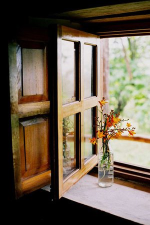 cozy cabin window autumn fall aesthetic photography