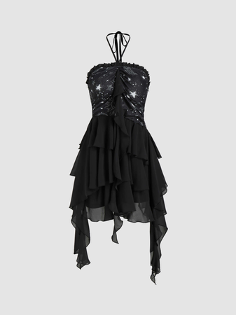 black starry dress