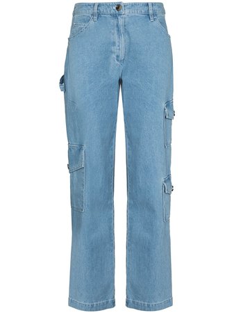 Shop STAUD Easton wide-leg jeans with Express Delivery - FARFETCH