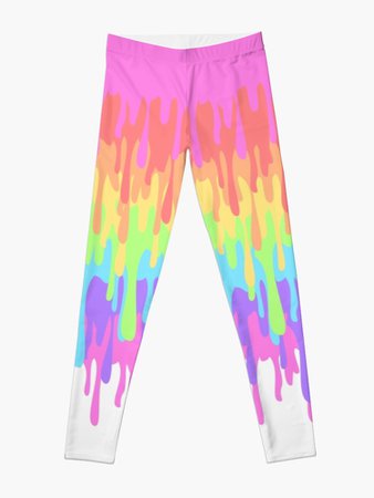Rainbow Drip leggings 1