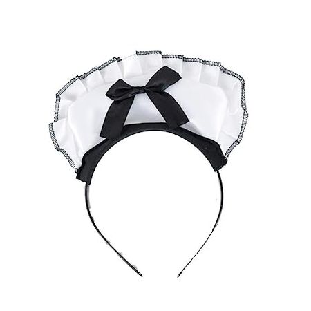 Amazon.com: Maid Headband Sexy Victorian Burlesque White & Black : Clothing, Shoes & Jewelry