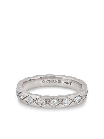 Chanel Pre-Owned Diamantring i 18K Vitguld - Farfetch