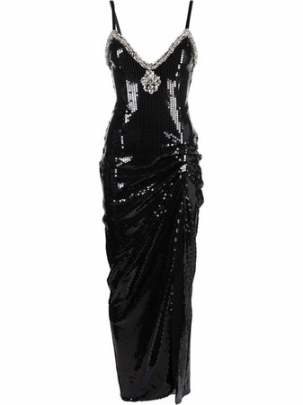 Alessandra Rich sequin-embellished Maxi Dress - Farfetch