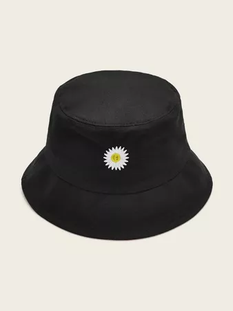 Daisy Embroidery Bucket Hat | SHEIN UK