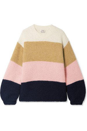 Acne Studios | Kazia oversized striped knitted sweater | NET-A-PORTER.COM