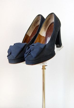 vintage blue heels