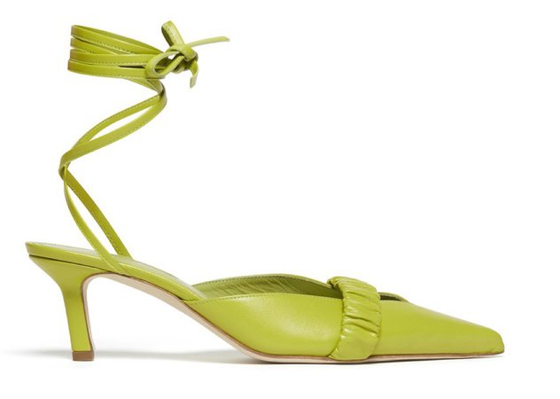 neon yellow heels