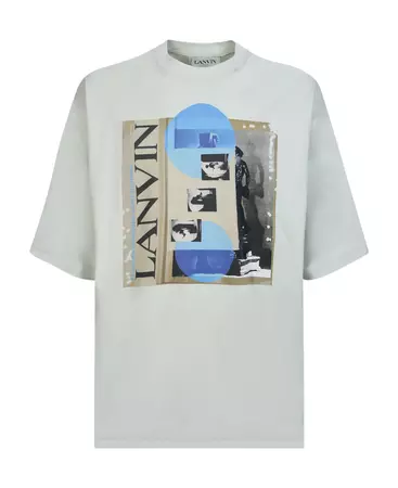 Lanvin Short Sleeves Oversize Seasonal Print T-shirt | italist, ALWAYS LIKE A SALE