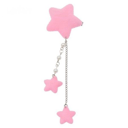 Starry Dangle Hair Clip (Pink)