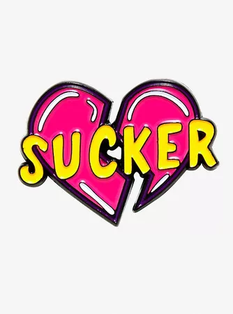 Sucker For Heartbreak Enamel Pin