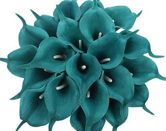 teal flower - Google Search