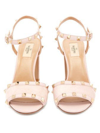 Rockstud block-heel suede sandals | Valentino | MATCHESFASHION.COM UK