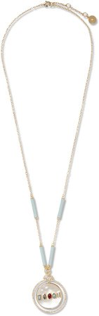 Jeweled Shell Necklace