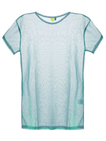 T-shirt Feminina Tule Irizado - Farm - Azul Claro - Shop2gether