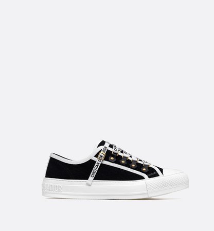 Walk'n'Dior low-top Sneaker in white canvas - Shoes - Women's Fashion | DIOR
