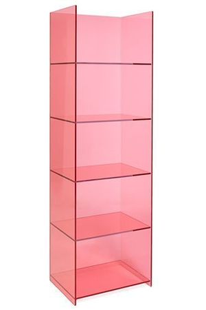 pink acrylic shelf