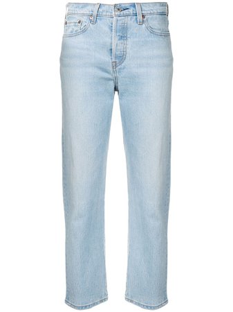 Levi's Straight Cropped Jeans - Farfetch
