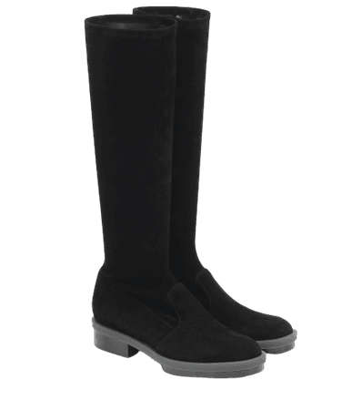 CLERGERIE Road stretch suede boots