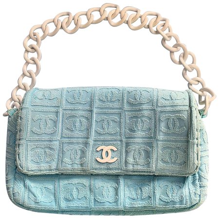 Cloth mini bag Chanel Blue in Cloth - 9534896