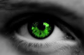 emerald green eyes
