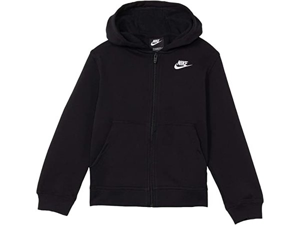 Nike Kids Sportwear Full Zip Club Hoodie (Little Kids/Big Kids) | Zappos.com