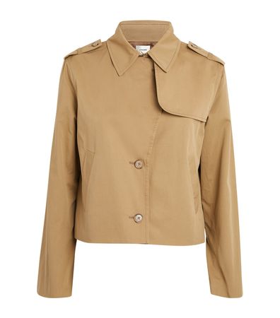 Womens FRAME green Cropped Trench Coat | Harrods # {CountryCode}