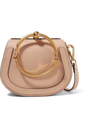 Chloé | Nile Bracelet leather and suede shoulder bag | NET-A-PORTER.COM