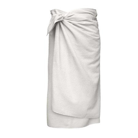 White Skandium Bath towel to wrap around you The Organic Company