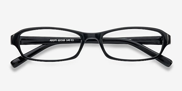 Adept - Rectangle Black Frame Eyeglasses | EyeBuyDirect