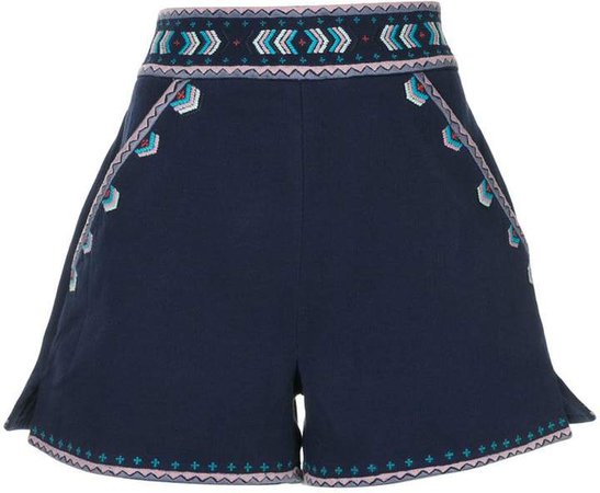 Talitha embroidered tailored shorts