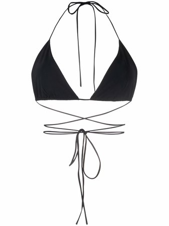 Magda Butrym tie-fastening Bikini Top - Farfetch