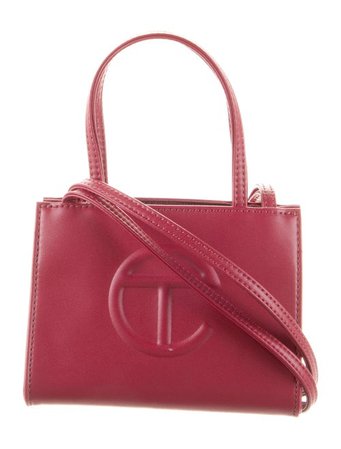 Telfar Small Vegan Leather Shopping Bag w/ Tags - Red Crossbody Bags, Handbags - WTELG23639 | The RealReal